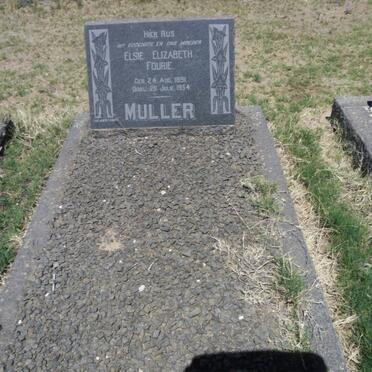 MULLER Elsie Elizabeth Fourie 1891-1954