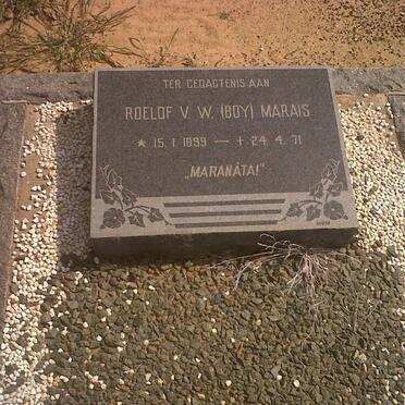 MARAIS Roelof V.W. 1899-1971