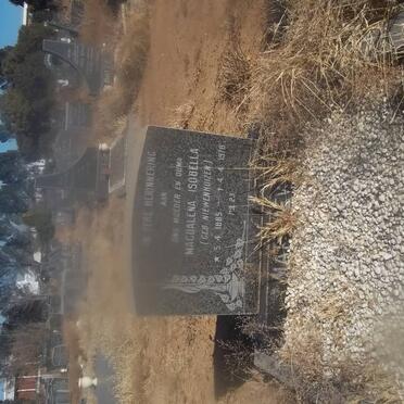 MATTHEWS Magdalena Isobella nee NIEWENKUIZER 1889-1976