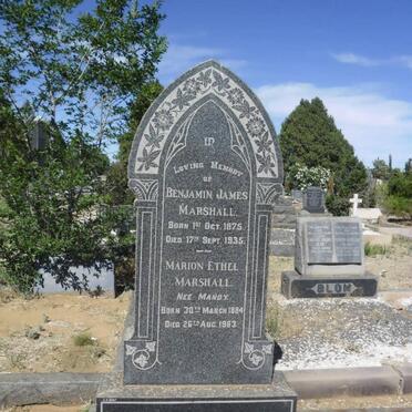 MARSHALL Benjamin James 1875-1935 &amp; Marion Ethel MANDY 1884-1963