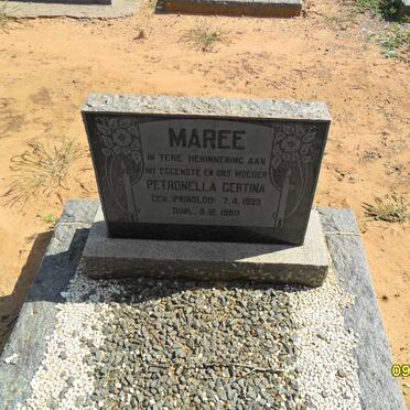 MAREE Petronella Certina nee PRINSLOO 1895-1960