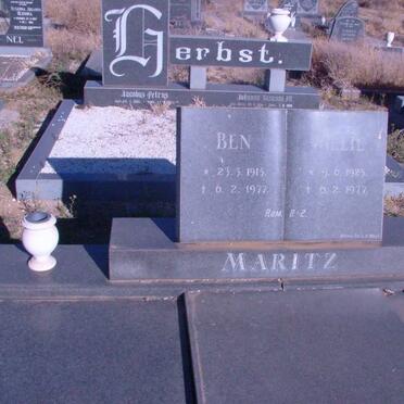 MARITZ Ben 1915-1977 :: MARITZ Willie 1923-1977