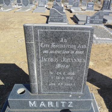 MARITZ Jacobus Johannes 1950-1973
