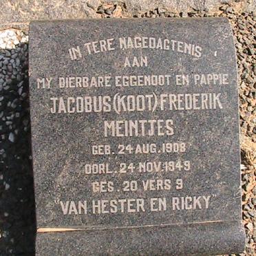 MEINTJES Jacobus Frederik 1908-1949