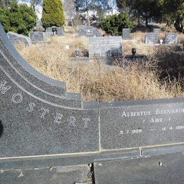 MOSTERT Albertus Bernardus 1928-1981