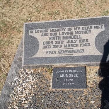 MUNDELL Edith 1888-1943 :: MUNDELL Douglas Raymond 1918-2000