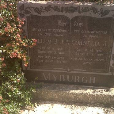 MYBURGH Willem J.J.A. 1914-1960 &amp; Cornelia J. 1913-1991 