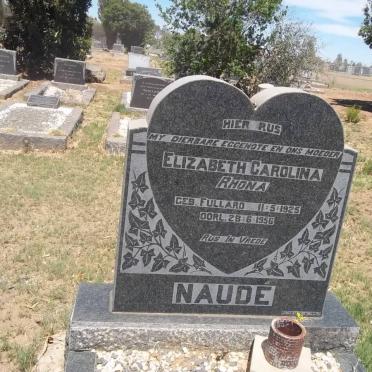 NAUDE Elizabeth Carolina nee FULLARD 1925-1956
