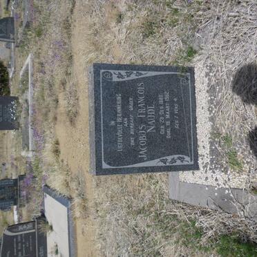 NAUDE Jacobus Francois 1880-1962