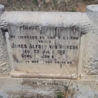 NIEKERK James Alfred, van 1897-1934