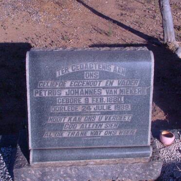 NIEKERK Petrus Johannes, van 1880-1939