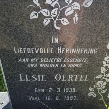OERTEL Elsie 1939-1997