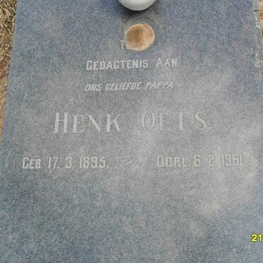 OETS Henk 1895-1961