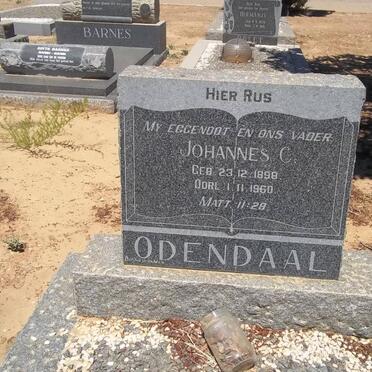 ODENDAAL Johannes C. 1898-1960