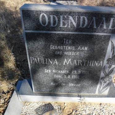 ODENDAAL Paulina Marthina nee NIENABER 1901-1966