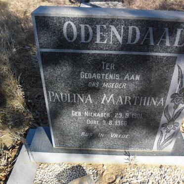 ODENDAAL Paulina Marthina nee NIENABER 1901-1966
