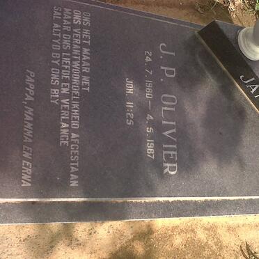 OLIVIER J.P. 1980-1987