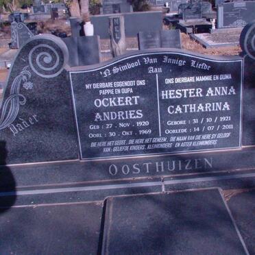 OOSTHUIZEN Ockert Andries 1920-1969 &amp; Hester Anna Catharina 1921-2011