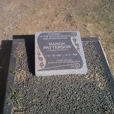 PATTERSON Marion nee HILTON 1890-1964