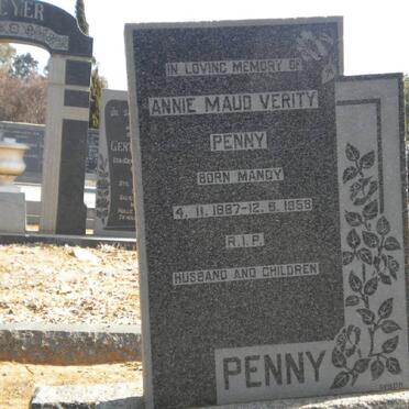 PENNY Annie Maud Verity nee MANDY -1958
