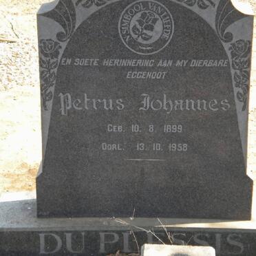 PLESSIS Petrus Johannes, du 1899-1958