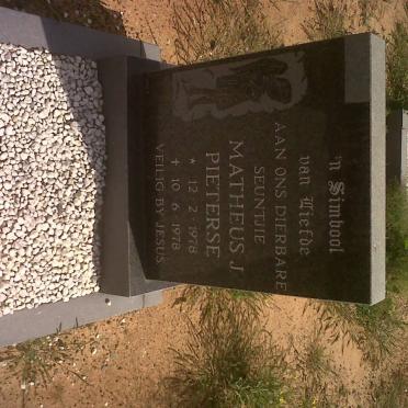 PIETERSE Matheus J. 1978-1978