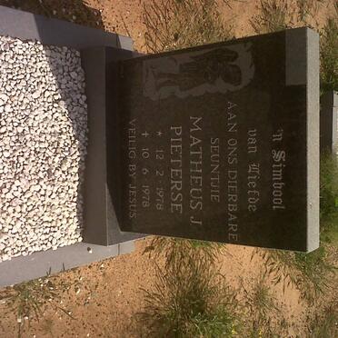 PIETERSE Matheus J. 1978-1978