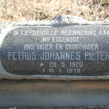 PIETERS Petrus Johannes 1920-1978