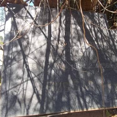 POTTAS Christina Elizabeth nee VAN DER MERWE 1884-1961