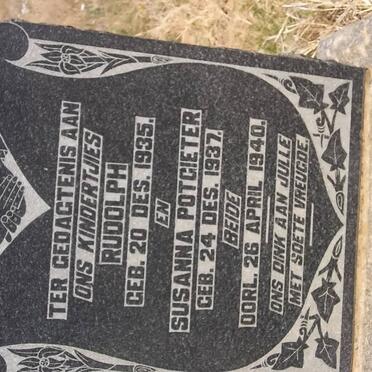 POTGIETER Rudolph 1935-1940 :: POTGIETER Susanna 1937-1940