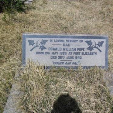 POPE Oswald William 1885-1940