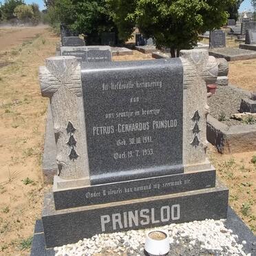 PRINSLOO Petrus Gerhardus 1941-1953