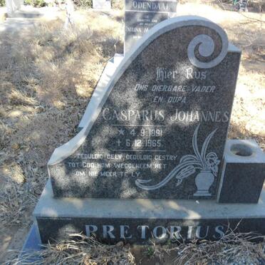 PRETORIUS Casparus Johannes 1891-1965