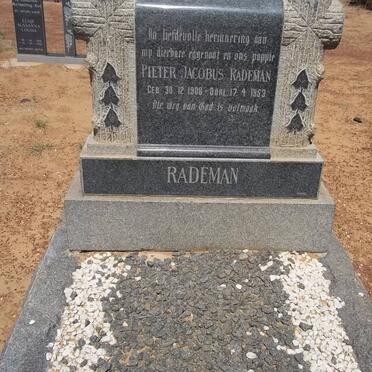 RADEMAN Pieter Jacobus 1908-1953