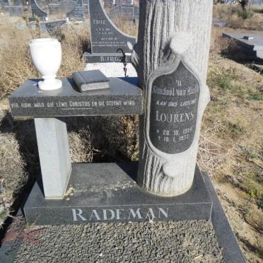 RADEMAN Lourens 1954-1977