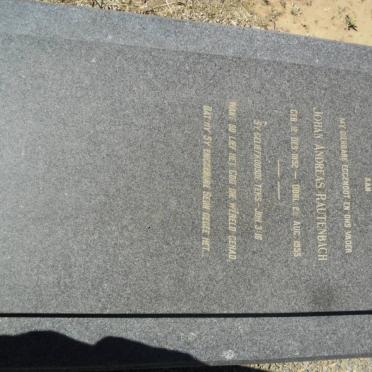 RAUTENBACH Johan Andreas 1892-1955 &amp; Elizabeth Johanna Susanna 1893-1973 :: RAUTENBACH Johan A. -1947