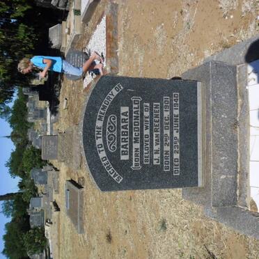 REENEN Barbara, van nee McDONALD 1901-1940