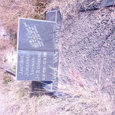 RENSBURG Jacobus Johannes Snyman, Janse van 1938-1981