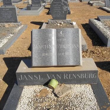 RENSBURG Martina Philippina, Janse van -1968