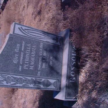 ROSSOUW Petronella Magharita nee SWANEPOEL 1869-1963