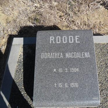 ROODE Dorathea Magdalena 1904-1976