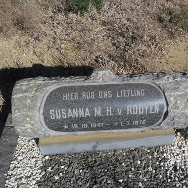 ROOYEN Susanna M.H., van 1947-1972