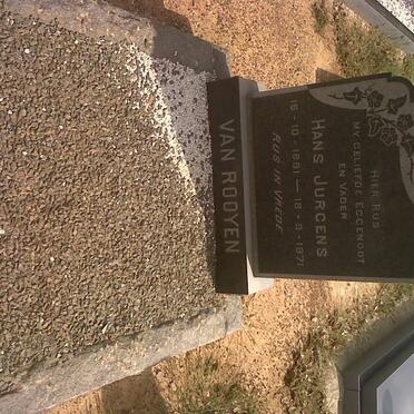 ROOYEN Hans Jurgens, van 1891-1971