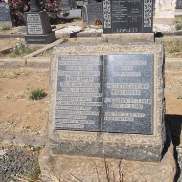 ROELOFFZE Cornelis Johannes 1879-1938 &amp; Helletje Levina BOTHA 1879-1963