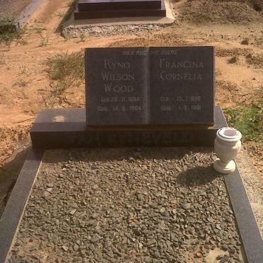 RYNEVELD Ryno Wilson Wood, van 1894-1964 &amp; Francina Cornelia 1896-1981