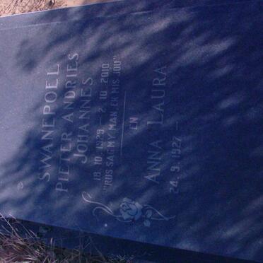 SWANEPOEL Pieter Andries Johannes 1929-2010 &amp; Anna Laura 1927-