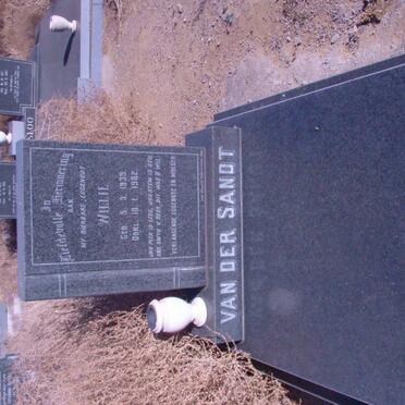 SANDT Willie, van der 1939-1982