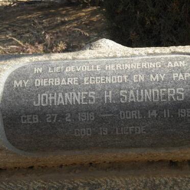 SAUNDERS Johannes H. 1916-1958