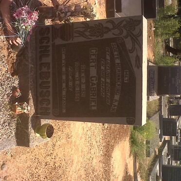 SCHLEBUSCH Gert Gabriel 1921-1956