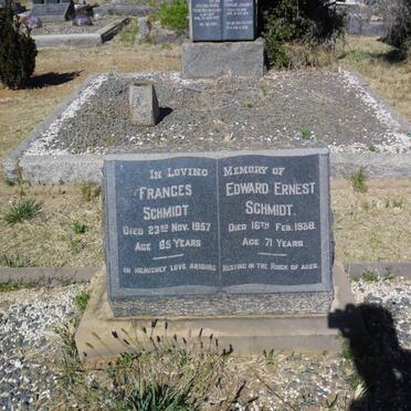 SCHMIDT Edward Ernest -1938 &amp; Frances -1957
